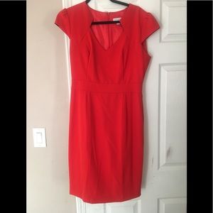 Cute blood orange New York & Company work dress.